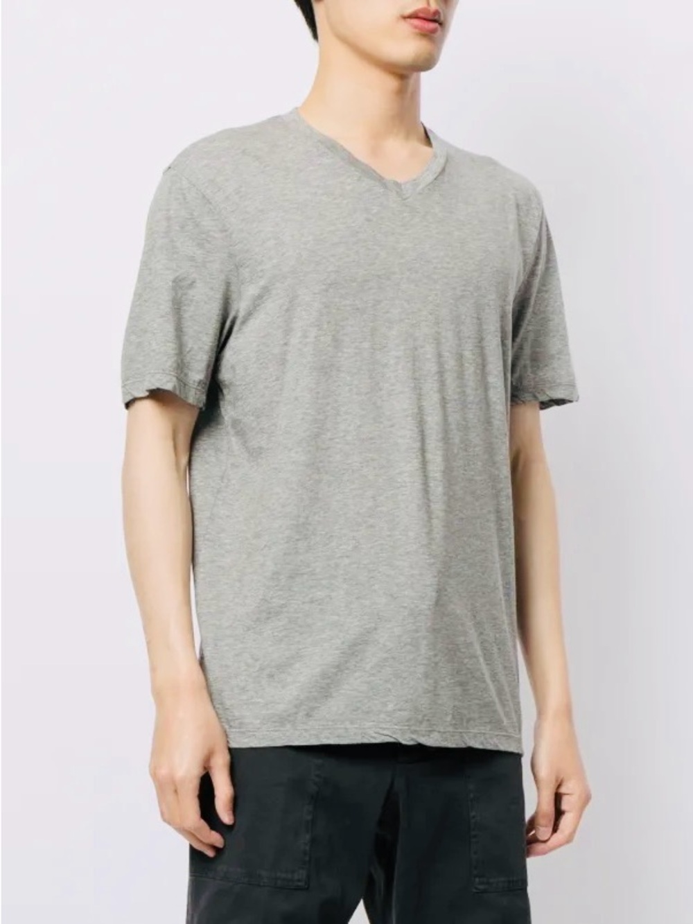 James Perse Grey V-Neck Short Sleeve Tee Shirt M